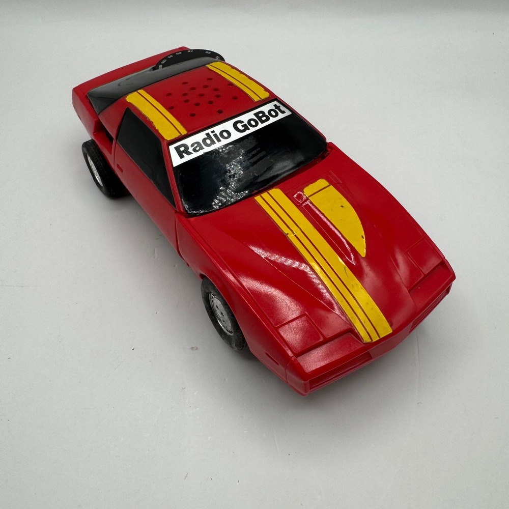 Tonka Radio GoBot Toy 1985 Red Car AM Radio Vintage Untested 8.5in Go Bots